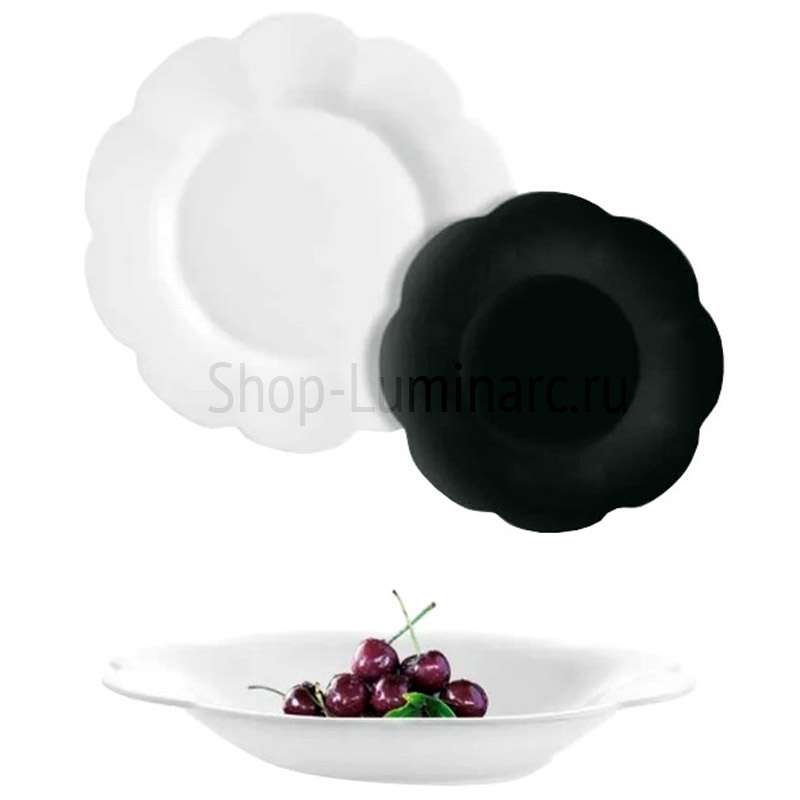 Arc. FLORE OPAL&BLACK Набор столовый 18предметов