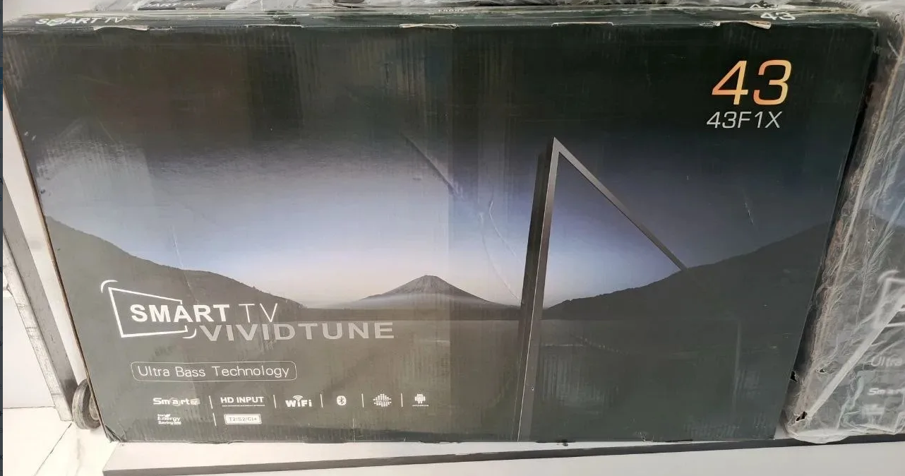 Телевизор LED 43" КТВ VIVIOTUNE 43F1X Андроид14 4K Bluetooth  голос пульт Wi-Fi