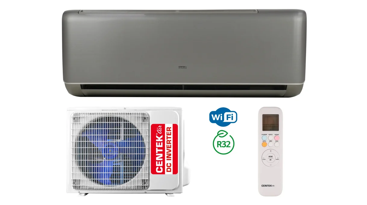 Кондиционер сплит-система Centek CT-65I12 инверторная, серый