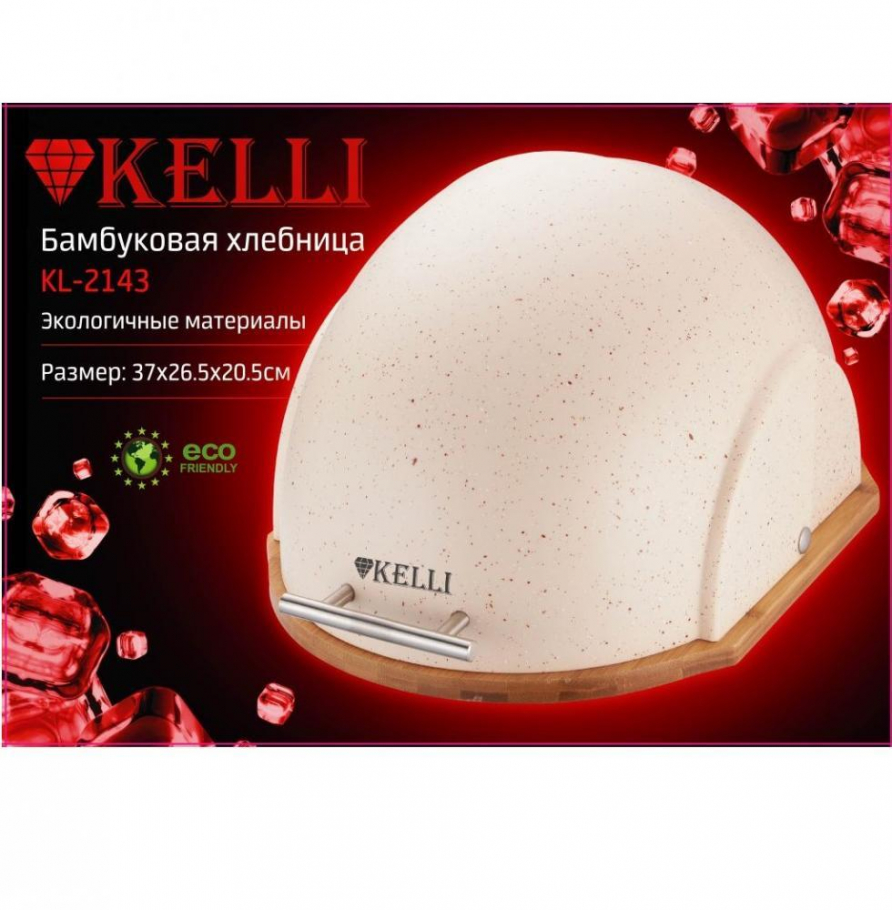 Kelli Хлебница бамбук KL-2143