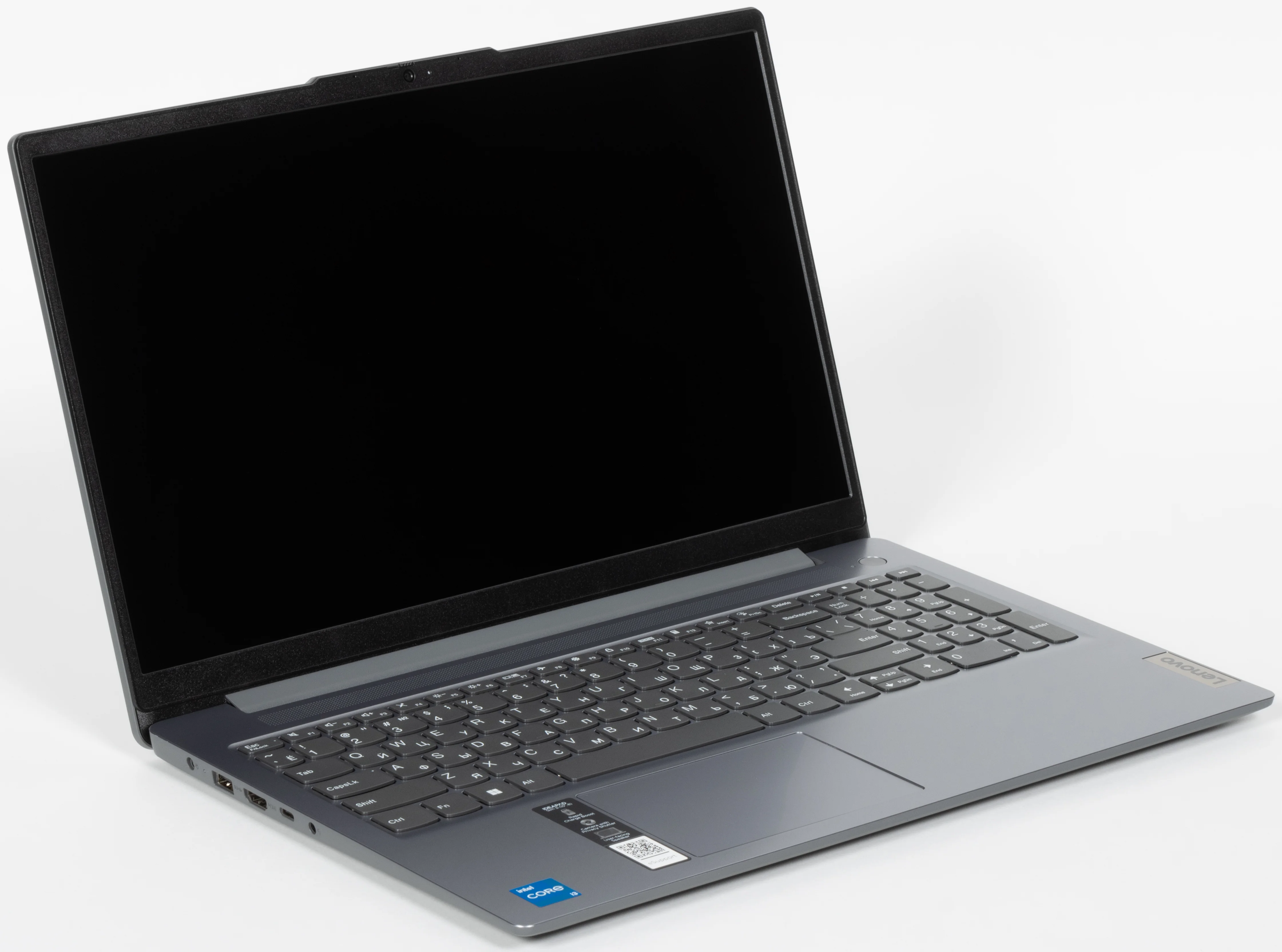 Ноутбук 15.6" IPS FHD LENOVO IdeaPad Slim 3 15AMN8 grey (AMD Ryzen 5 7520U/16Gb/512Gb SSD/VGA int/noOS) (82XQ00JPRK)