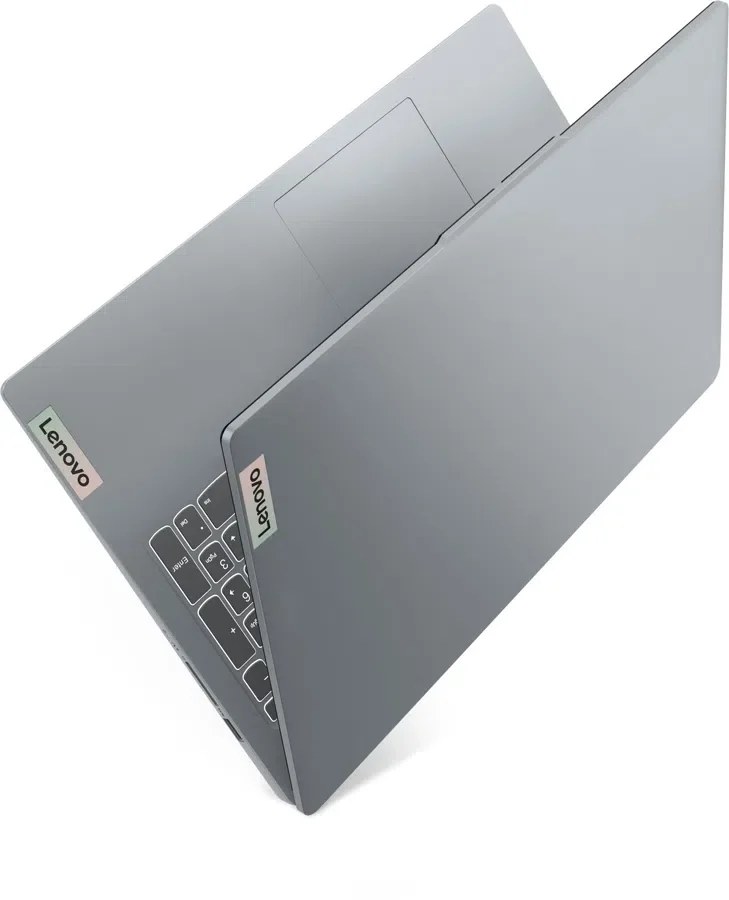 Ноутбук 15.6" IPS FHD LENOVO IdeaPad Slim 3 15AMN8 grey (AMD Ryzen 5 7520U/16Gb/512Gb SSD/VGA int/noOS) (82XQ00JPRK)