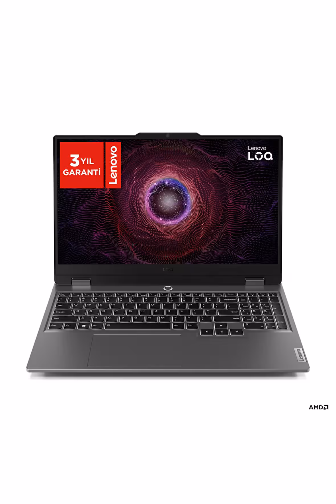 Ноутбук 15.6" IPS FHD LENOVO LOQ 15ARP9 grey (AMD Ryzen 5 7235HS/16Gb/512Gb SSD/4050 6Gb/noOS) (83JC00LBRK)
