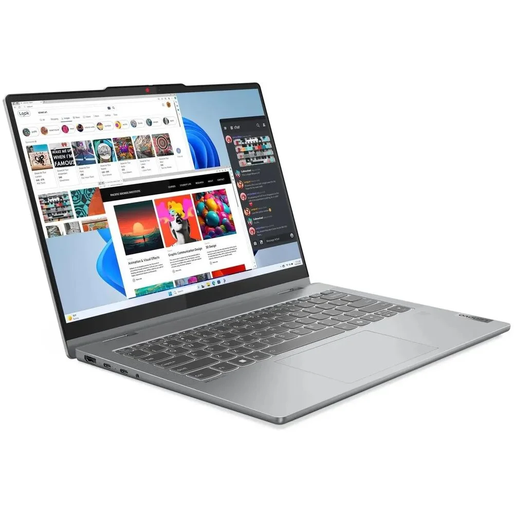 Ноутбук Lenovo IdeaPad 5 14IRH9 Core i5 13420H 16Gb SSD512Gb Intel UHD Graphics 14" OLED Touch WUXGA (1920x1200) без ОС grey WiFi BT Cam (83KX007YRK)