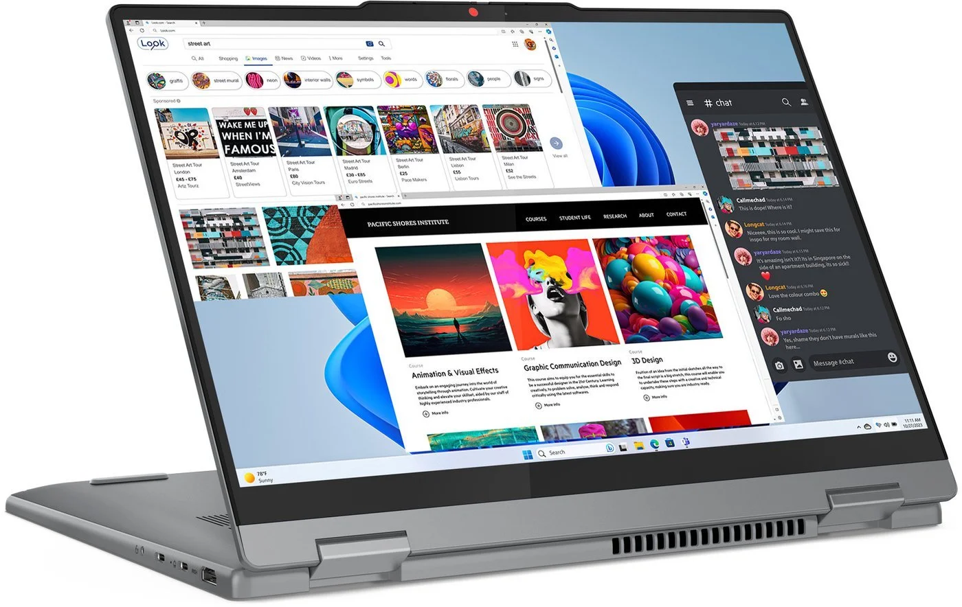 Ноутбук Lenovo IdeaPad 5 2-in-1 14IAL10/14"/IPS/Intel Core Ultra 7 255U/16Gb/512Gb SSD/Intel Arc Graphics/Windows 11 Home/серый/1.6kg