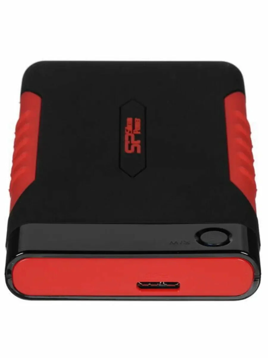 Внешний HDD 2.5" Silicon Power Armor A15, 2TB, USB 3.2 Gen 1 Type-A, 5400 rpm, черно-красный