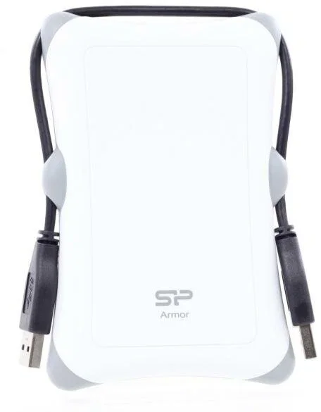 Внешний HDD 2.5" Silicon Power Armor A30, 1TB, USB 3.2 Gen 1 Type-A, 5400 rpm, белый