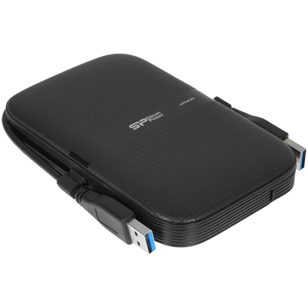Внешний HDD 2.5" Silicon Power Armor A60, 2TB, USB 3.2 Gen 1 Type-A, 5400 rpm, черный