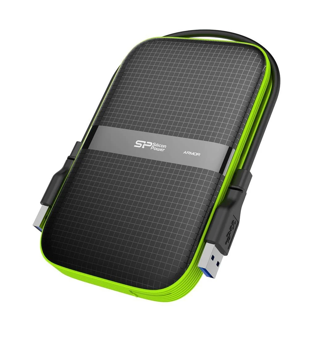 Внешний HDD 2.5" Silicon Power Armor A60, 2TB, USB 3.2 Gen 1 Type-A, 5400 rpm, черный