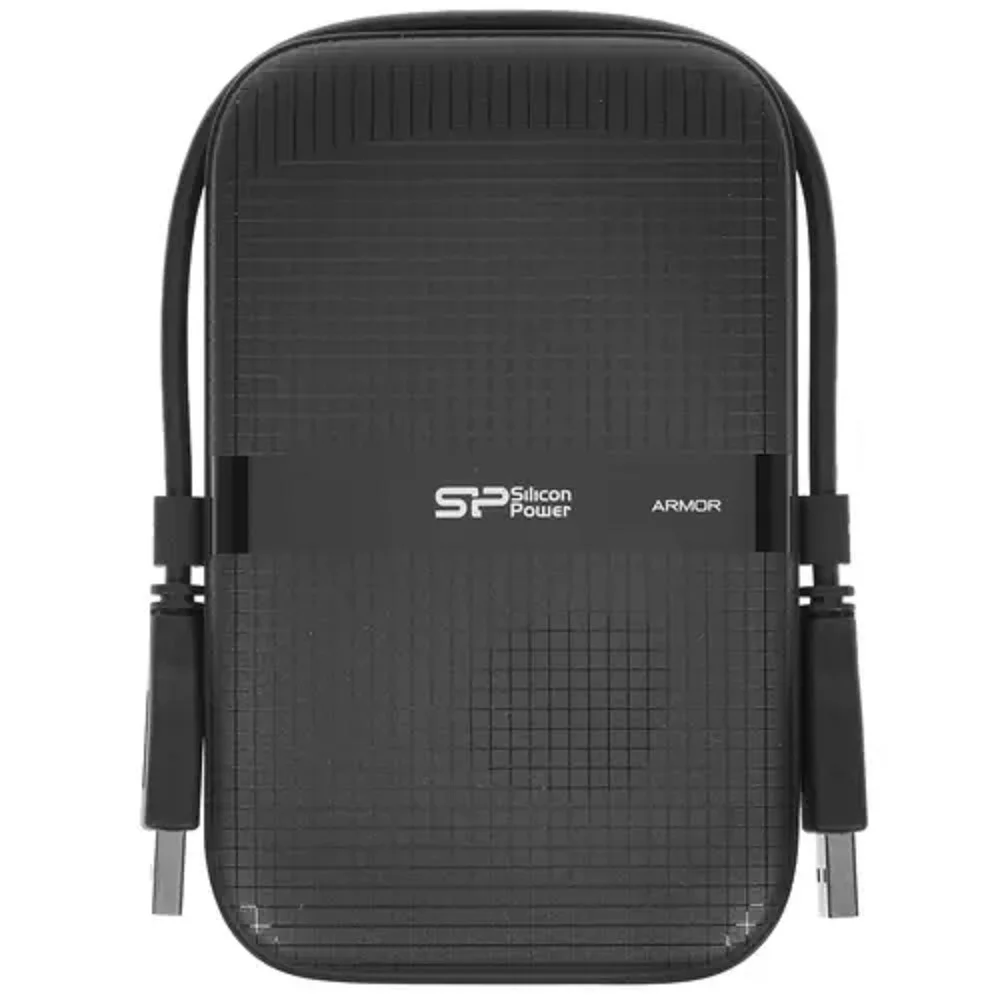 Внешний HDD 2.5" Silicon Power Armor A60, 2TB, USB 3.2 Gen 1 Type-A, 5400 rpm, черный
