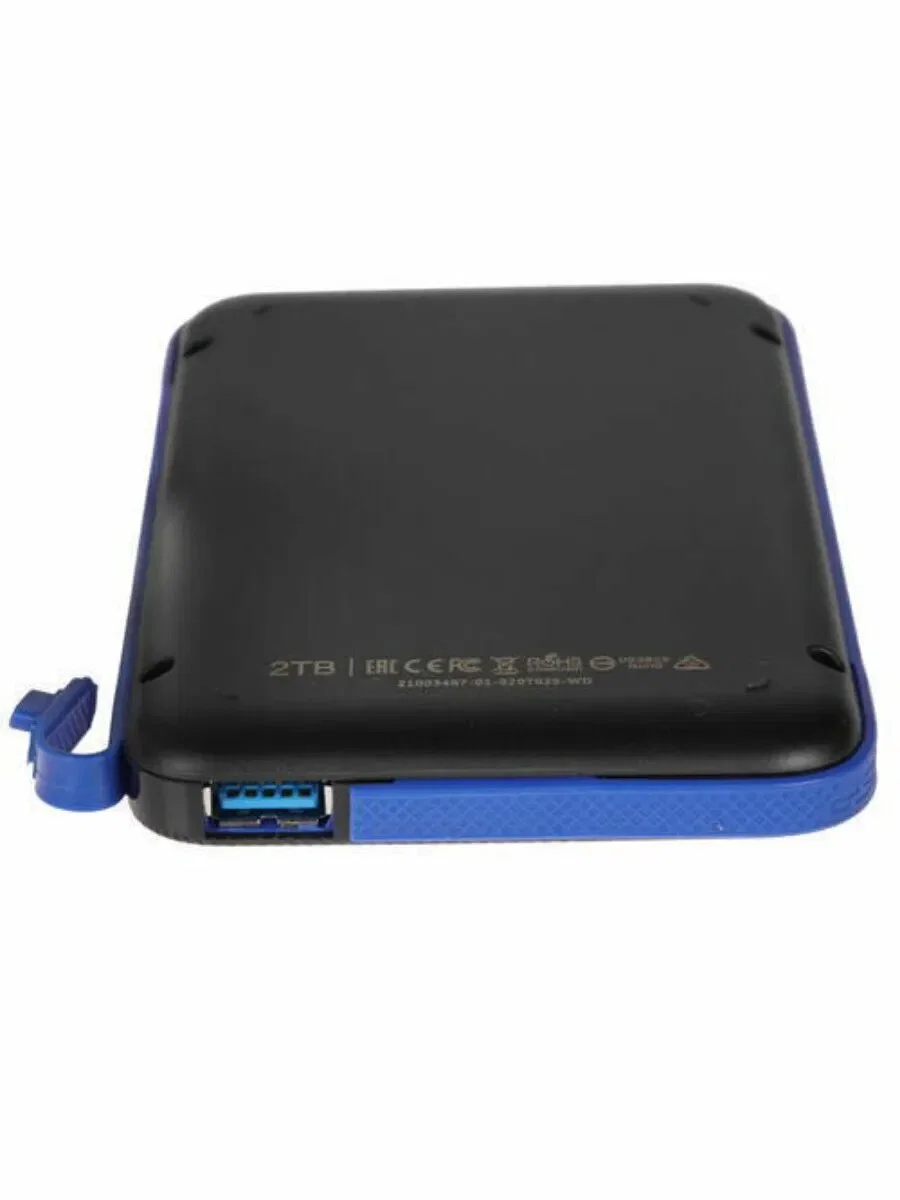 Внешний HDD 2.5" Silicon Power Armor A62, 2TB, USB 3.2 Gen 1 Type-A, 5400 rpm, черно-синий
