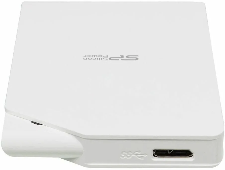Внешний HDD 2.5" Silicon Power Stream S03, 1TB, USB 3.2 Gen 1 Type-A, 5400 rpm, белый