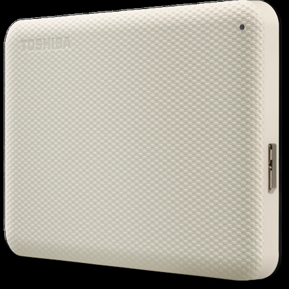 Внешний HDD 2.5" Toshiba Canvio Advance, 1TB, USB 3.2 Gen 1 Type-A, 5400 rpm, белый