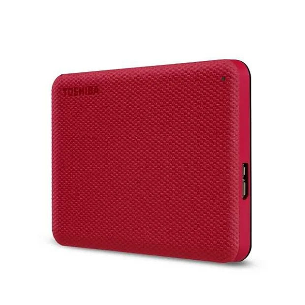 Внешний HDD 2.5" Toshiba Canvio Advance, 1TB, USB 3.2 Gen 1 Type-A, 5400 rpm, красный