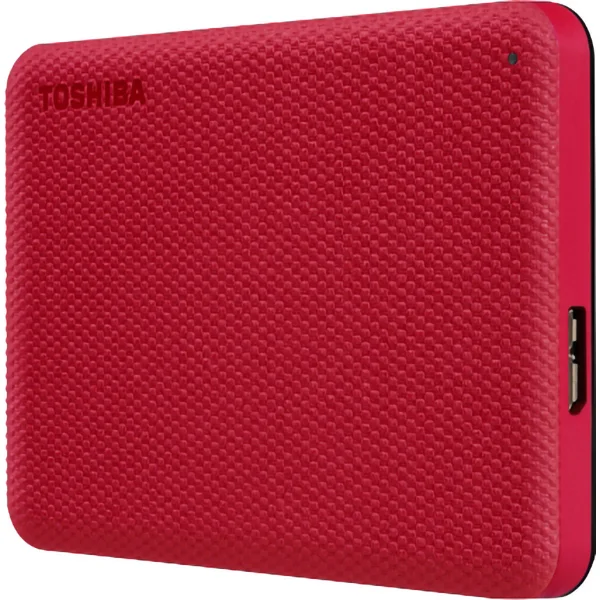 Внешний HDD 2.5" Toshiba Canvio Advance, 1TB, USB 3.2 Gen 1 Type-A, 5400 rpm, красный