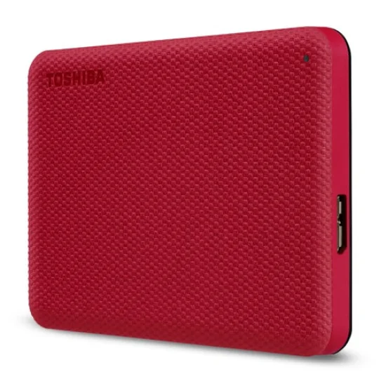 Внешний HDD 2.5" Toshiba Canvio Advance, 4TB, USB 3.2 Gen 1 Type-A, 5400 rpm, красный