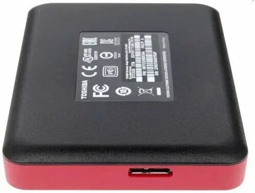 Внешний HDD 2.5" Toshiba Canvio Advance, 4TB, USB 3.2 Gen 1 Type-A, 5400 rpm, красный