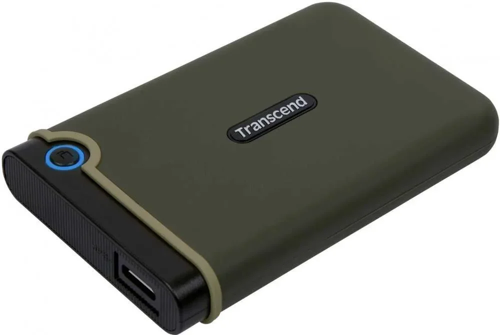 Внешний HDD 2.5" Transcend StoreJet 25M3, 2TB, USB 3.2 Gen 1 Type-A, 5400 rpm, зеленый