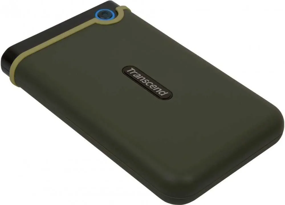 Внешний HDD 2.5" Transcend StoreJet 25M3, 2TB, USB 3.2 Gen 1 Type-A, 5400 rpm, зеленый