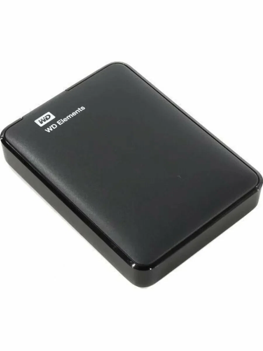 Внешний HDD 2.5" Western Digital Elements Portable, 2TB, USB 3.2 Gen 1 Type-A, 5400 rpm, черный