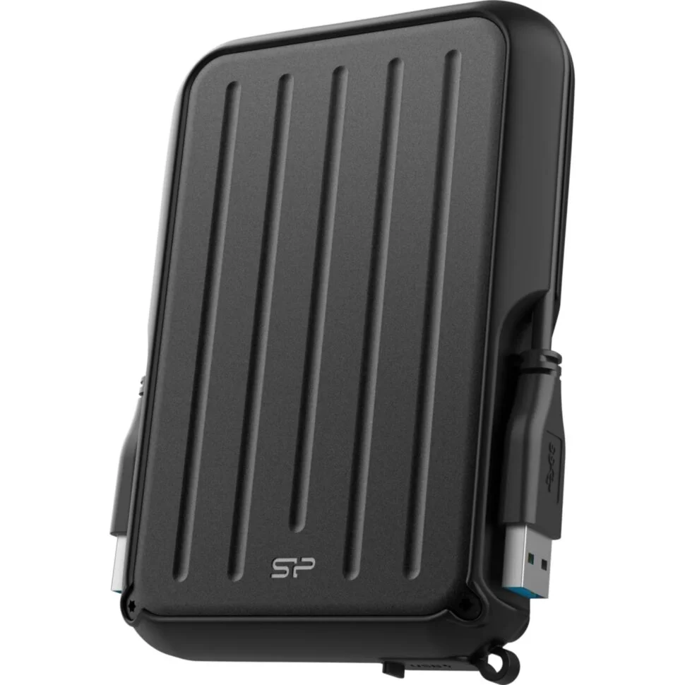 Внешний HDD 2Tb Silicon PowerArmor A66, 2.5", USB 3.2, Черный