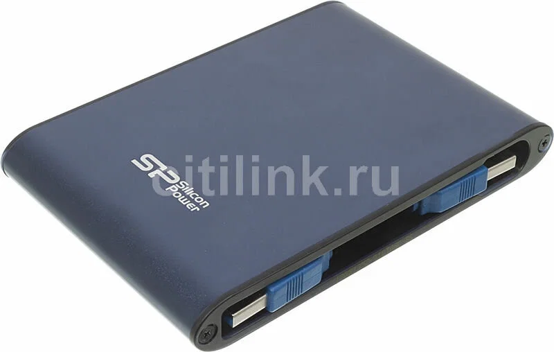 Внешний HDD Silicon Power USB 3.0 1Tb A80 SP010TbPHDA80S3B Armor (5400 об/мин) 2.5" синий