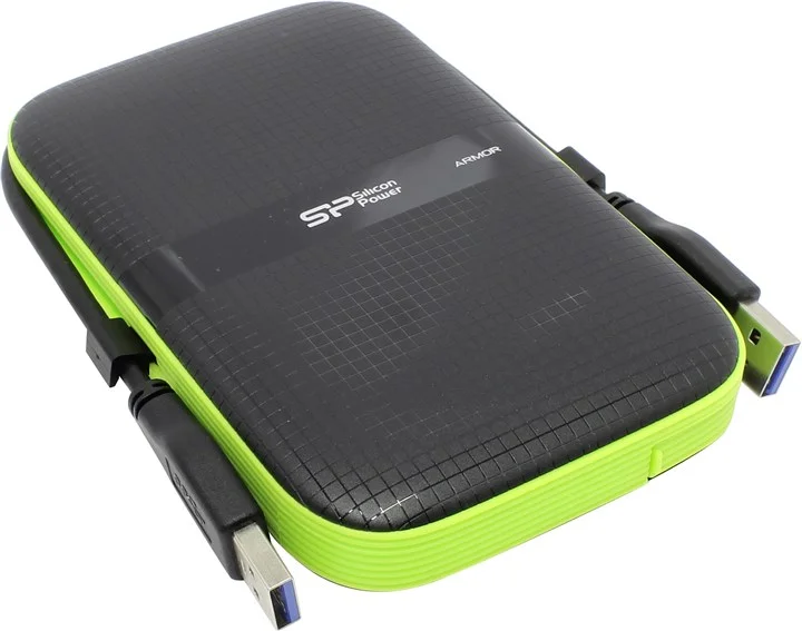 Внешний HDD Silicon Power USB 3.0 2Tb A60 SP020TbPHDA60S3K Armor 2.5" черный