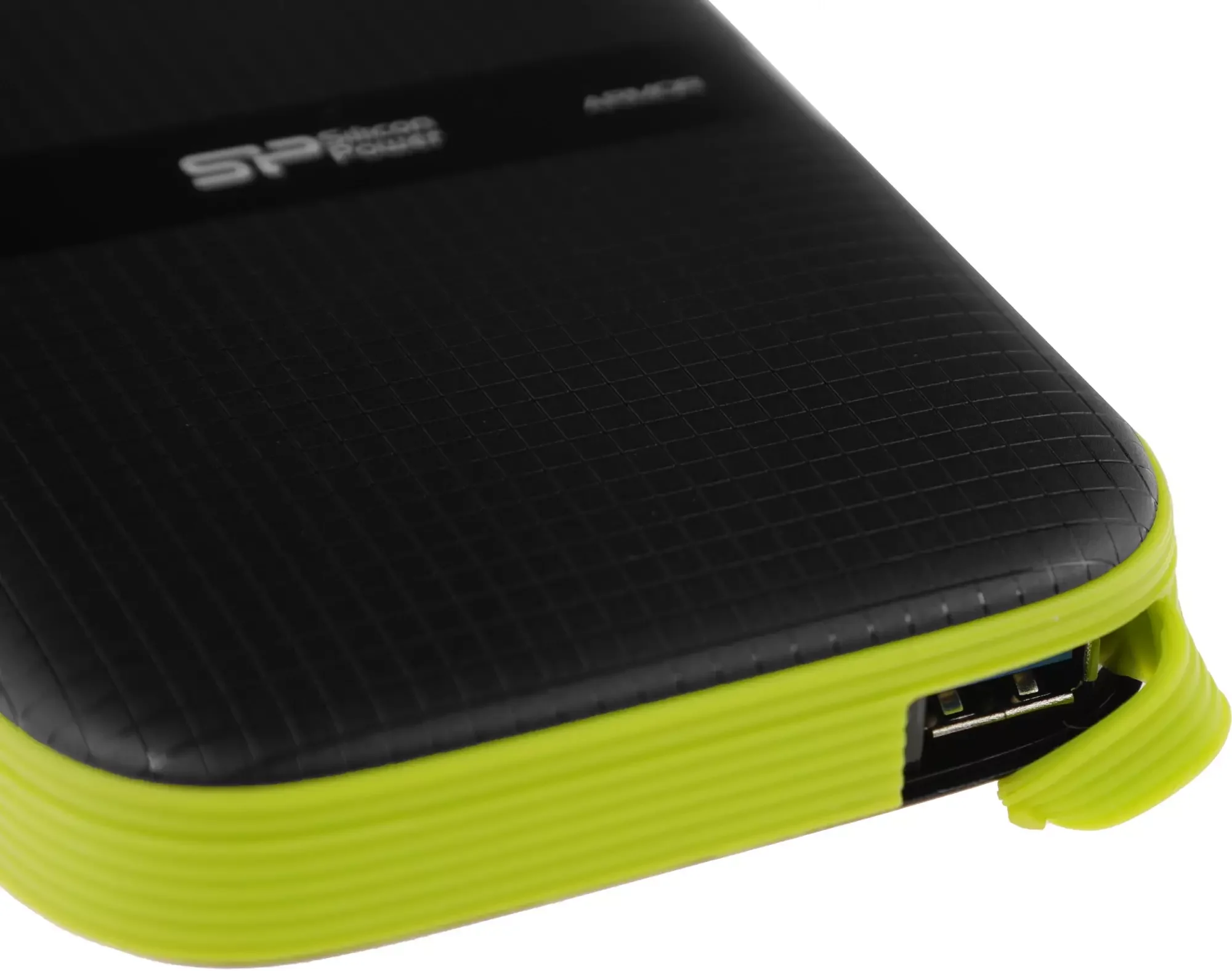 Внешний HDD Silicon Power USB 3.0 4Tb SP040TBPHDA60S3K A60 Armor 2.5" черный/зеленый