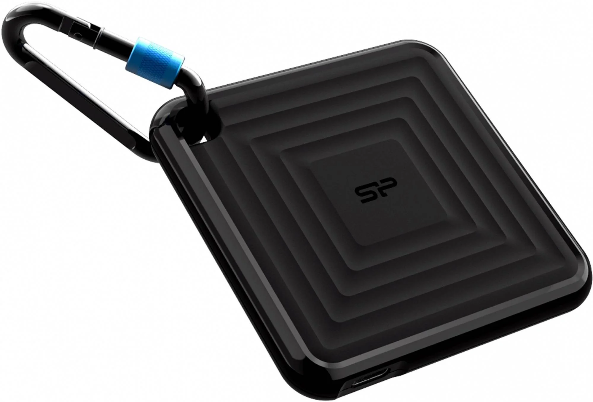 Внешний SSD 2TB Silicon Power PC60, External, USB 3.2 Type-C R/W - 540/500 MB/s черный
