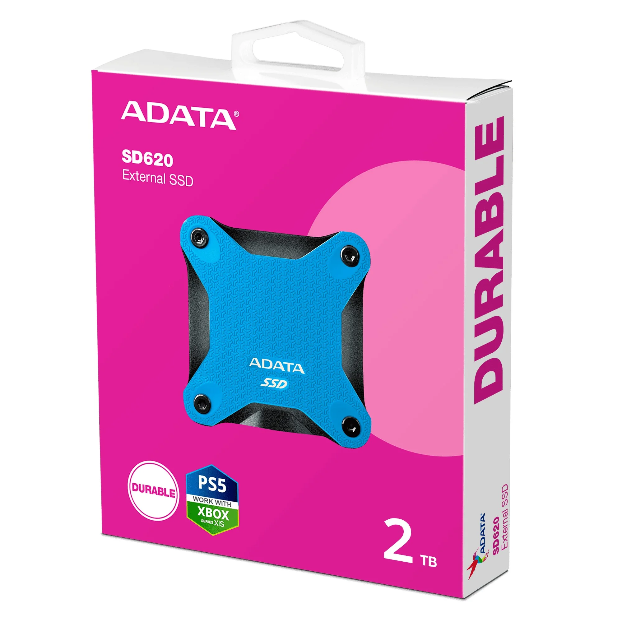 Внешний SSD A-DATA External SD620, 512Gb, USB 3.2, R/W -550/500 MB/s синий