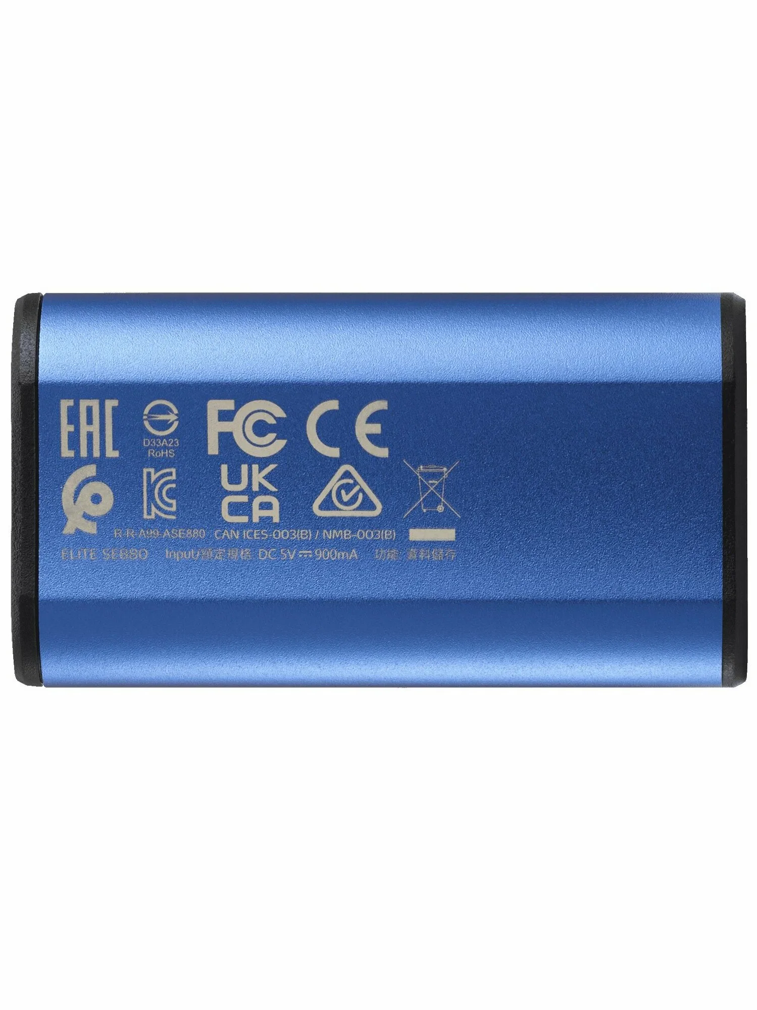 Внешний SSD ADATA External SE880, 500Gb, USB 3.2 Gen2 Type-C, R/W 2000/2000 MB/s, синий