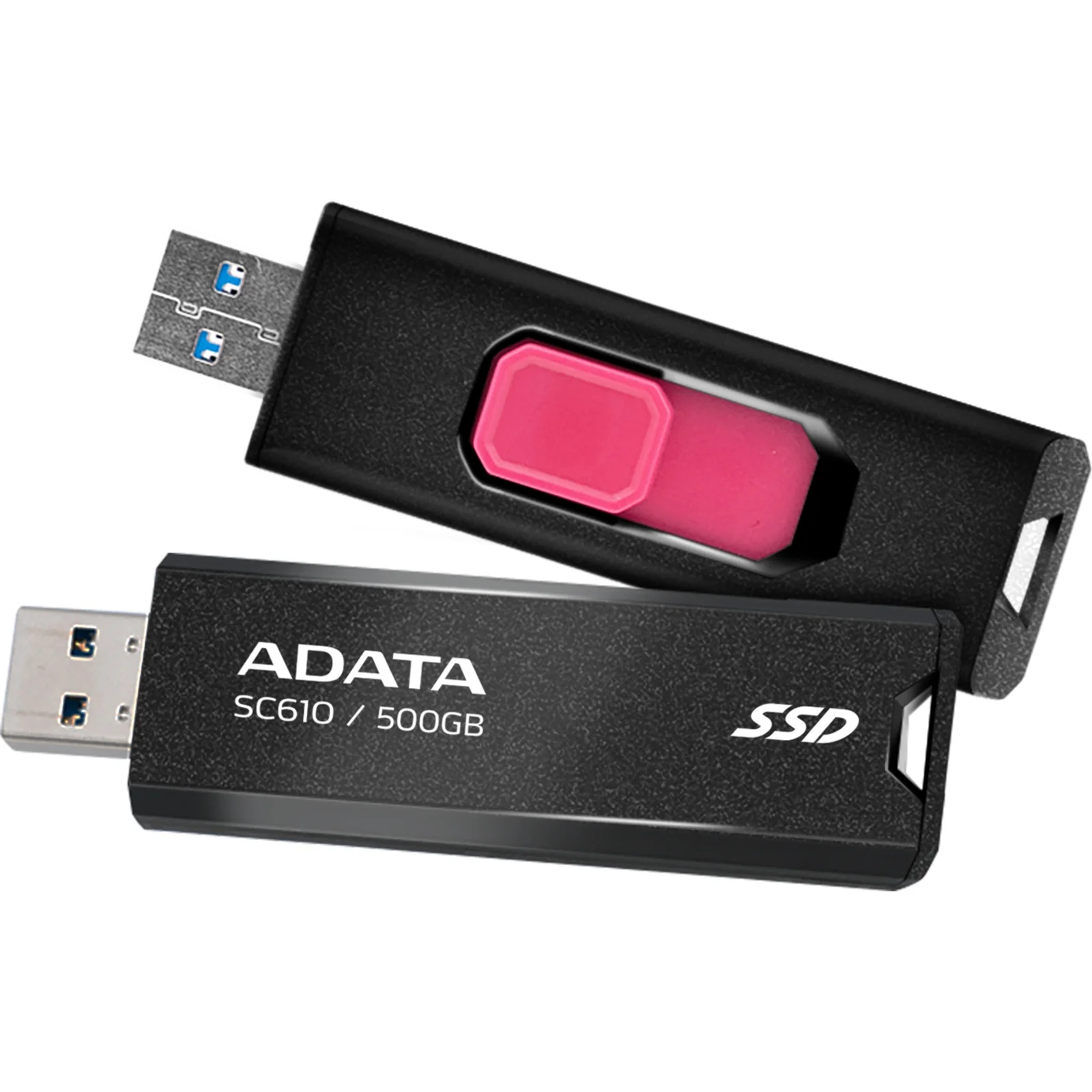 Внешний SSD ADATA SC610, 2TB, USB 3.2 Gen 2 Type-A, R/W 550/500, черный