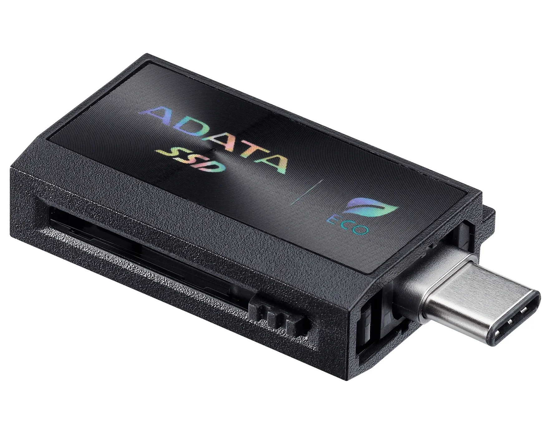 Внешний SSD ADATA SC730, 1TB, USB 3.2 Gen 2 Type-A/Type-C, R/W 600/600, черный