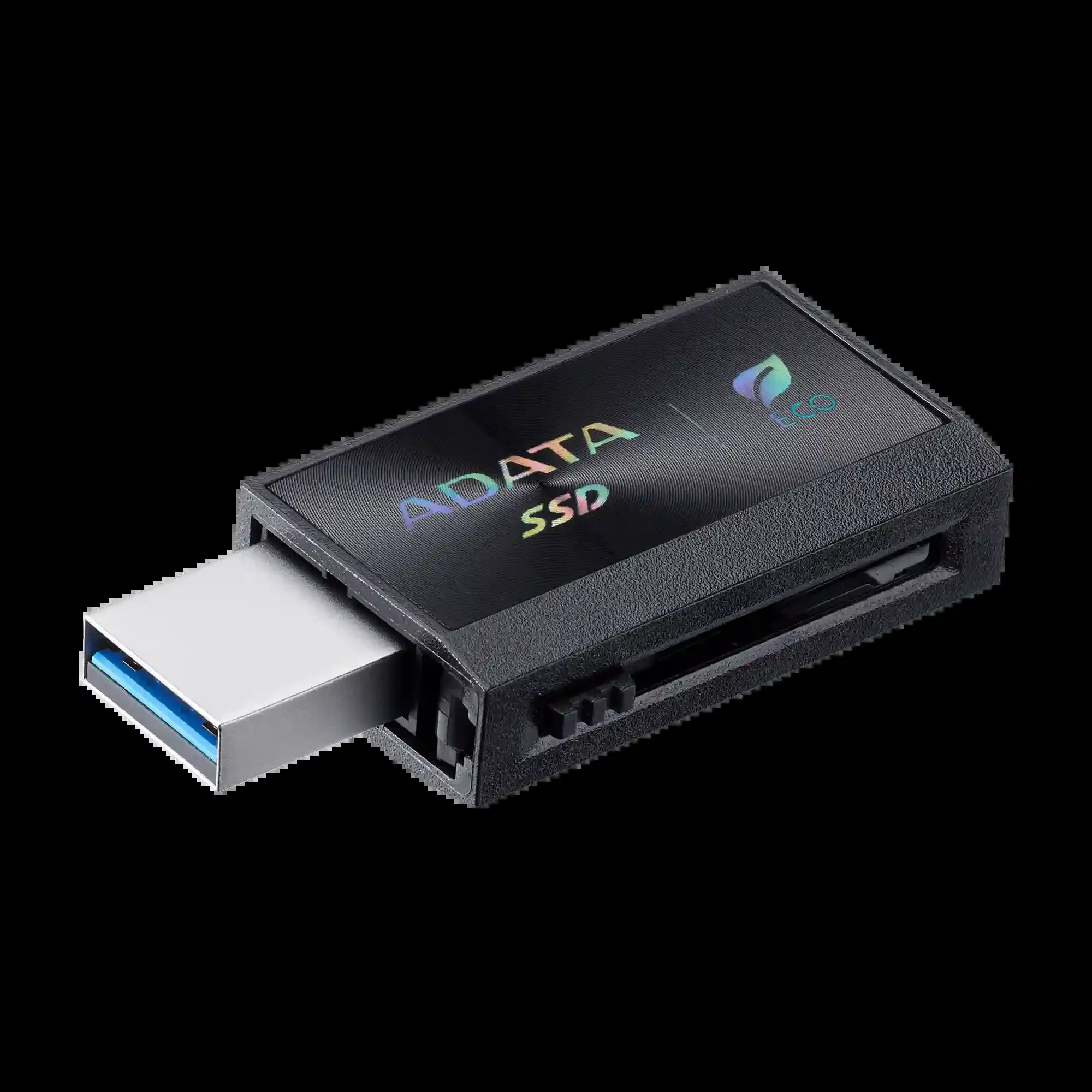 Внешний SSD ADATA SC730, 1TB, USB 3.2 Gen 2 Type-A/Type-C, R/W 600/600, черный
