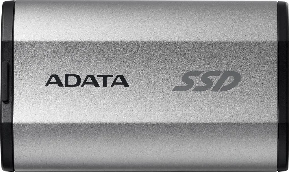 Внешний SSD ADATA SD810, 2TB, USB 3.2 Gen 2x2 Type-C, R/W 2000/2000, серебристый