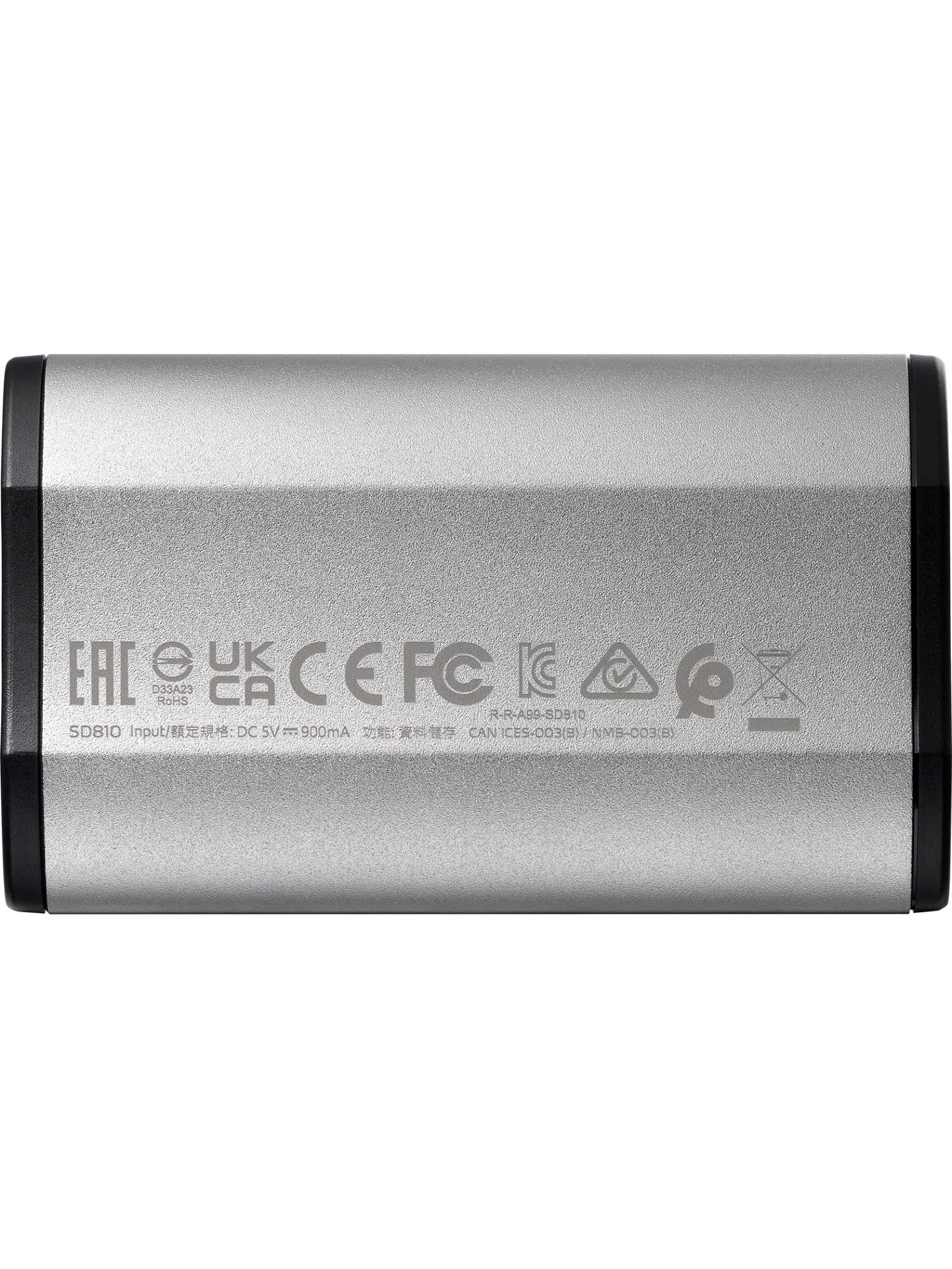 Внешний SSD ADATA SD810, 4Tb, USB 3.2 Gen 2x2 Type-C, R/W 2000/2000, серебристый