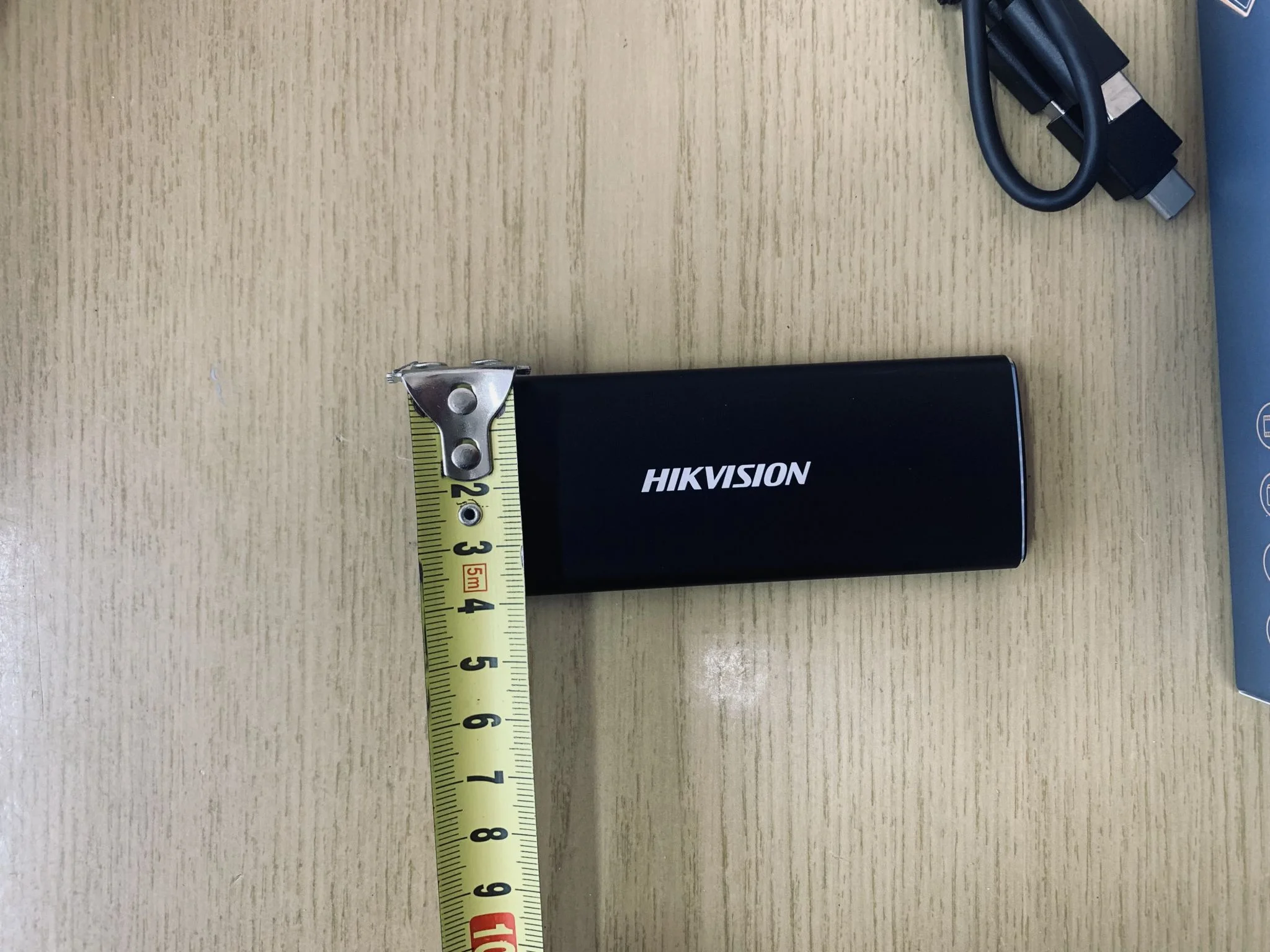 Внешний SSD Hikvision HS-ESSD-T200N, 512G, USB Type-C 3.1, R/W 450 МБ/с / 400 МБ/с, черный