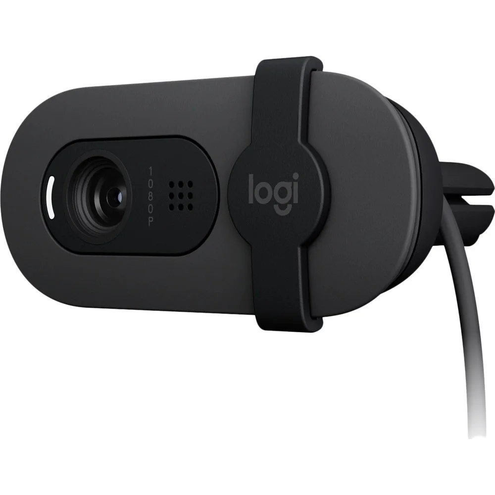 Веб-камера Logitech Brio 105 графитовый 2Mpix (1920x1080) USB2.0 с микрофоном для ноутбука (960-001590)