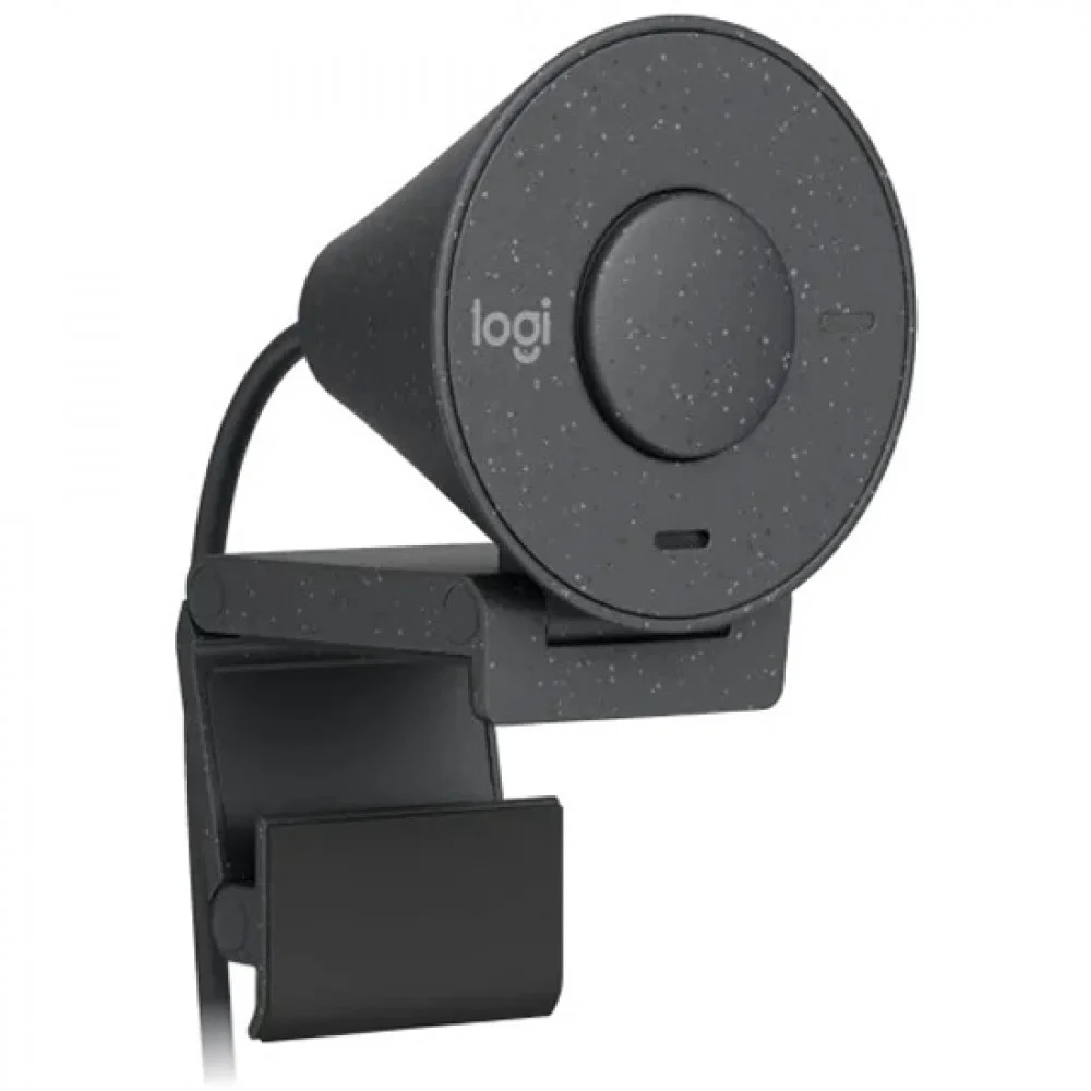 Веб-камера Logitech HD Webcam Brio 300 черный 2Mpix (1920x1080) USB Type-C с микрофоном (960-001438)