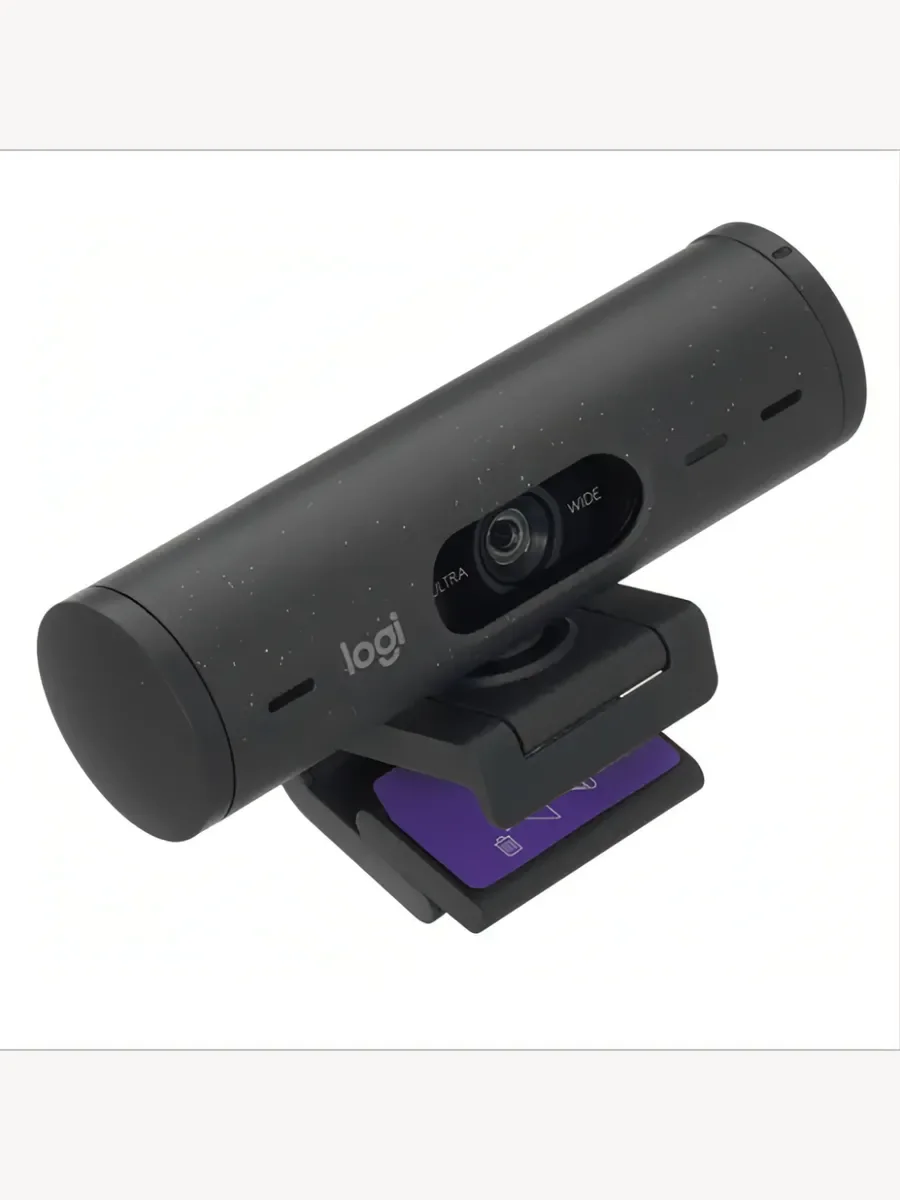 Веб-камера Logitech HD Webcam Brio 500 черный 4Mpix (1920x1080) USB Type-C с микрофоном (960-001424)