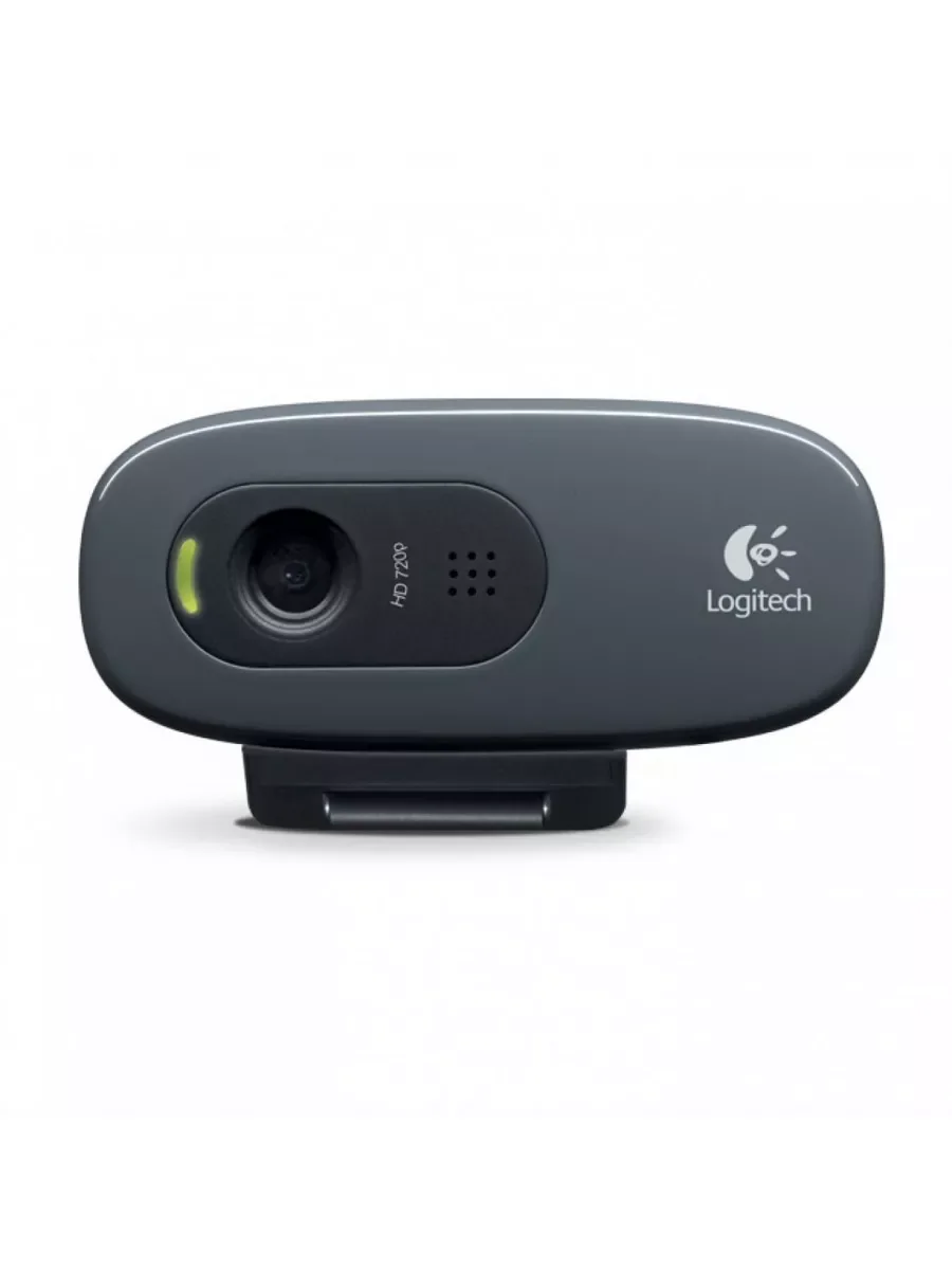 Веб-камера Logitech C270 HD WebCam, 1280 х 720, 30 кад/сек, микрофон, USB2.0, 1.5 м, чёрный.