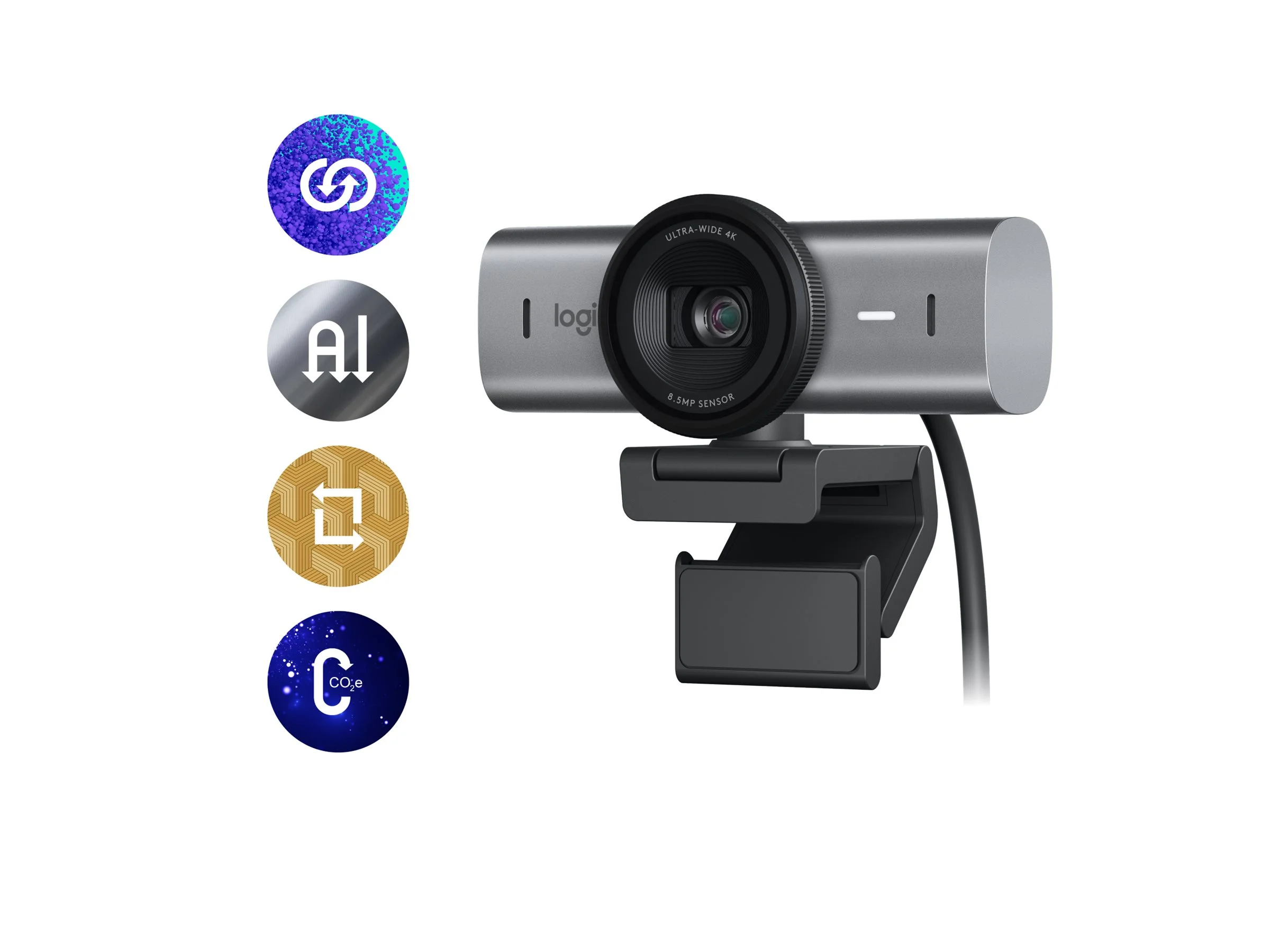 Камера Web Logitech MX Brio черный 8.5Mpix (3840x2160) USB3.0 с микрофоном (960-001548)