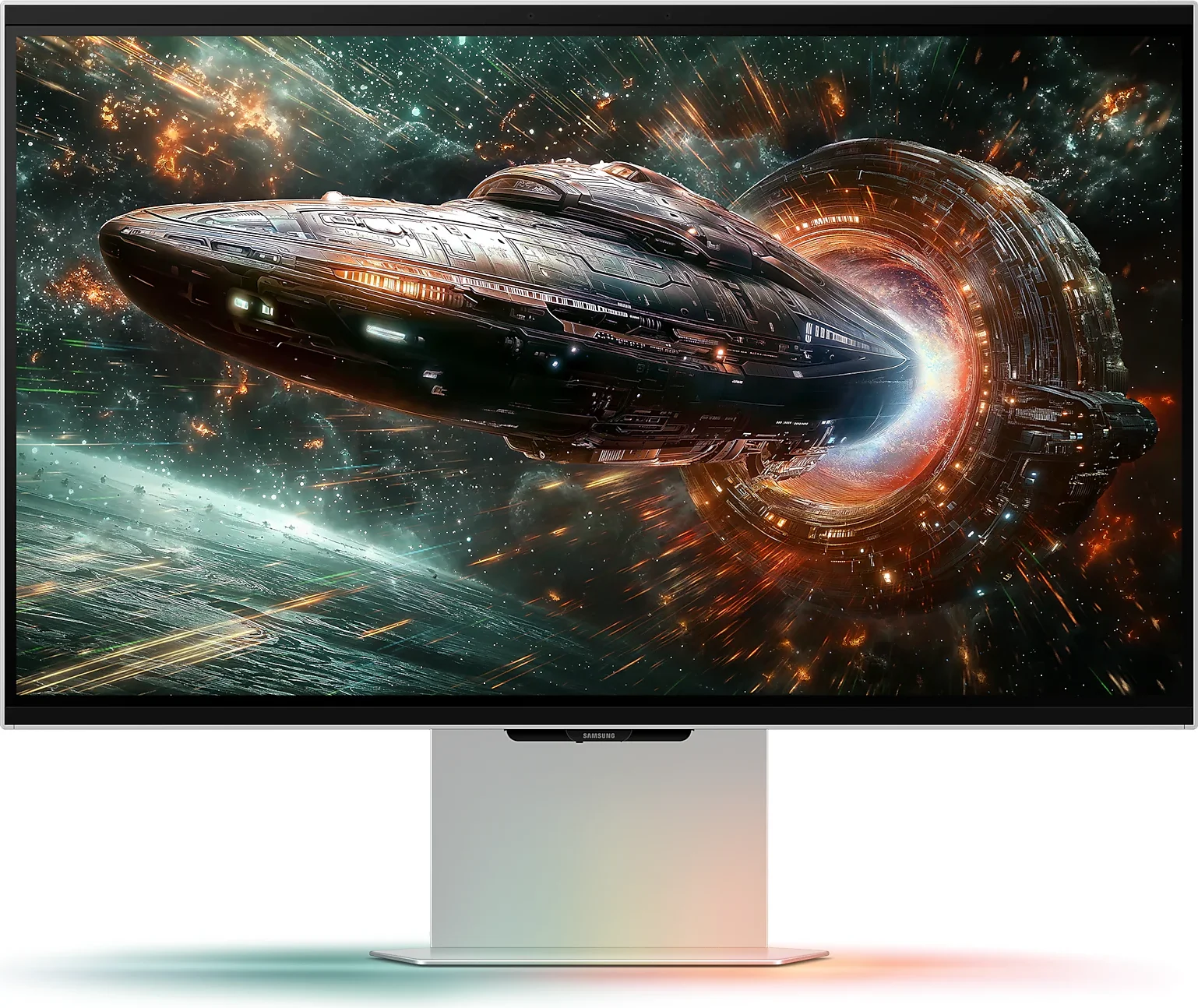 Монитор 27" Samsung Odyssey 3D G90XF IPS 3840x2160, 165 Гц, 1 мс, 16:9, 350 кд/м², 2xHDMI 2.1, DP, USB Hub (2x USB 3.2), 3D без очков, Edge Lighting,