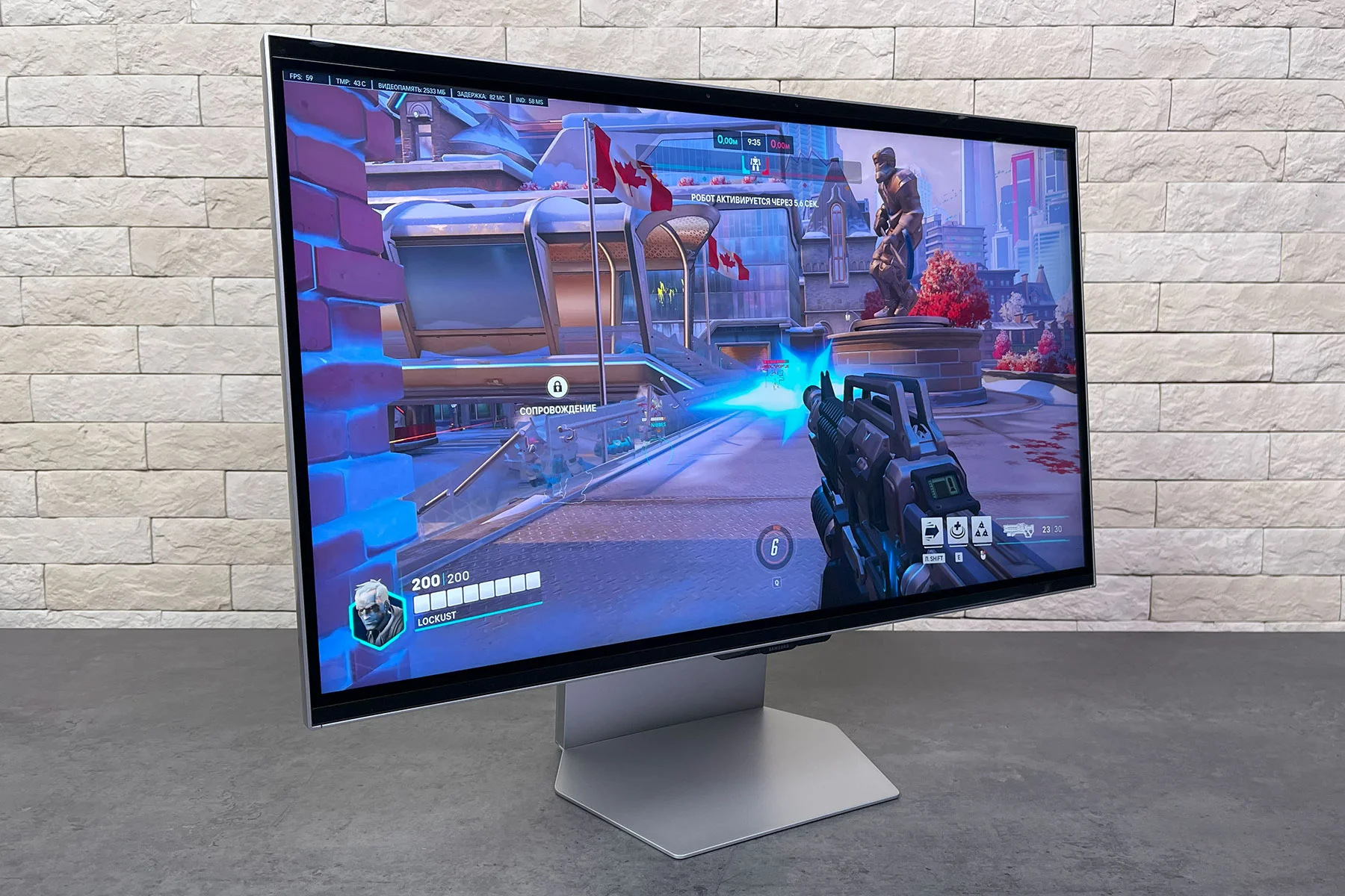 Монитор 27" Samsung Odyssey 3D G90XF IPS 3840x2160, 165 Гц, 1 мс, 16:9, 350 кд/м², 2xHDMI 2.1, DP, USB Hub (2x USB 3.2), 3D без очков, Edge Lighting,