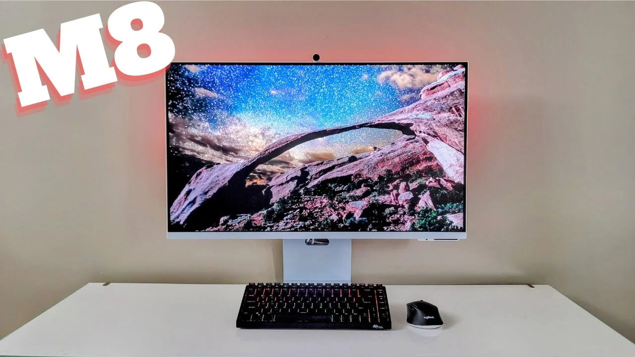 Монитор 31.5" Samsung Smart M8 M80F VA 3840x2160, 60 Гц, 4 мс, 16:9, 400 кд/м², HDMI 2.0, USB-C, USB Hub (2x USB), HDR10+, динамики (2x5 Вт), веб-каме