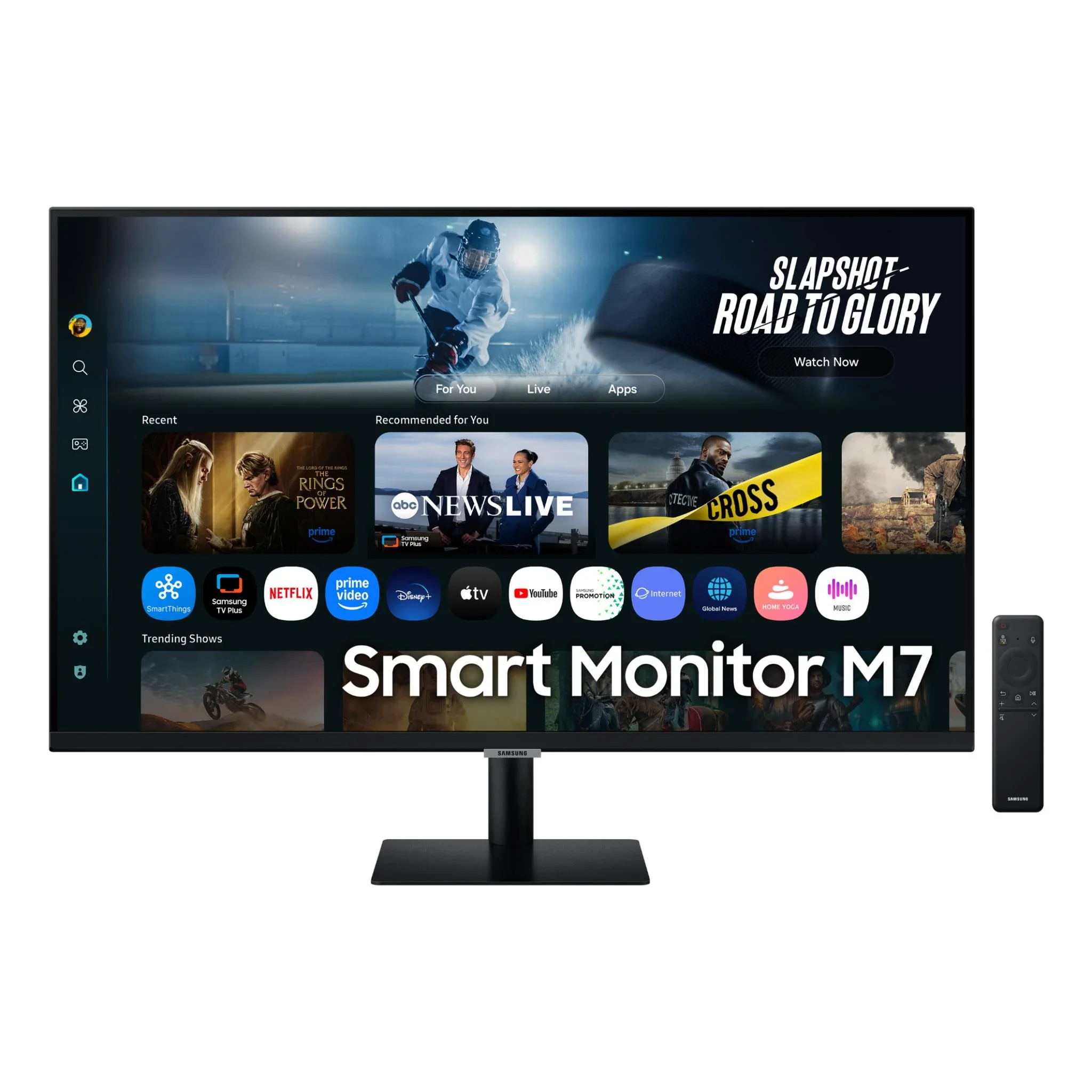 Монитор 32" Samsung Smart Monitor M7 S32FM703UI VA 3840x2160, 60 Гц, 4 мс, 16:9, 300 кд/м², 2xHDMI 2.0, USB-C (65 Вт PD), USB Hub (3x USB-A), динамики