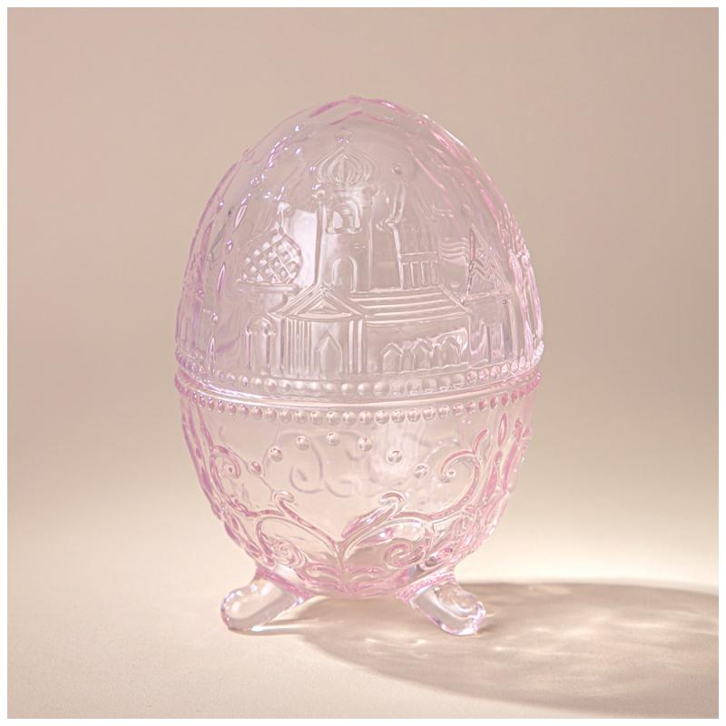 ARTI-M ЕМКОСТЬ ДЛЯ ХРАНЕНИЯ С КРЫШКОЙ "EASTER" PURPLE 9Х9Х13 СМ
