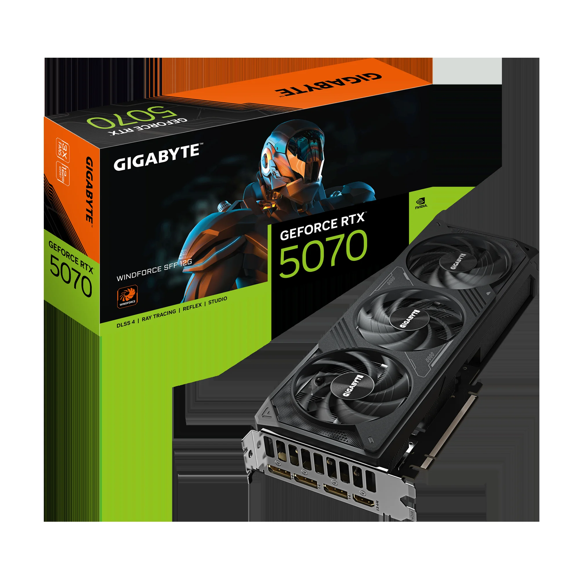 Видеокарта Gigabyte GeForce RTX 5070 Ti GAMING OC 16GB (GV-N507TGAMING OC-16GD)