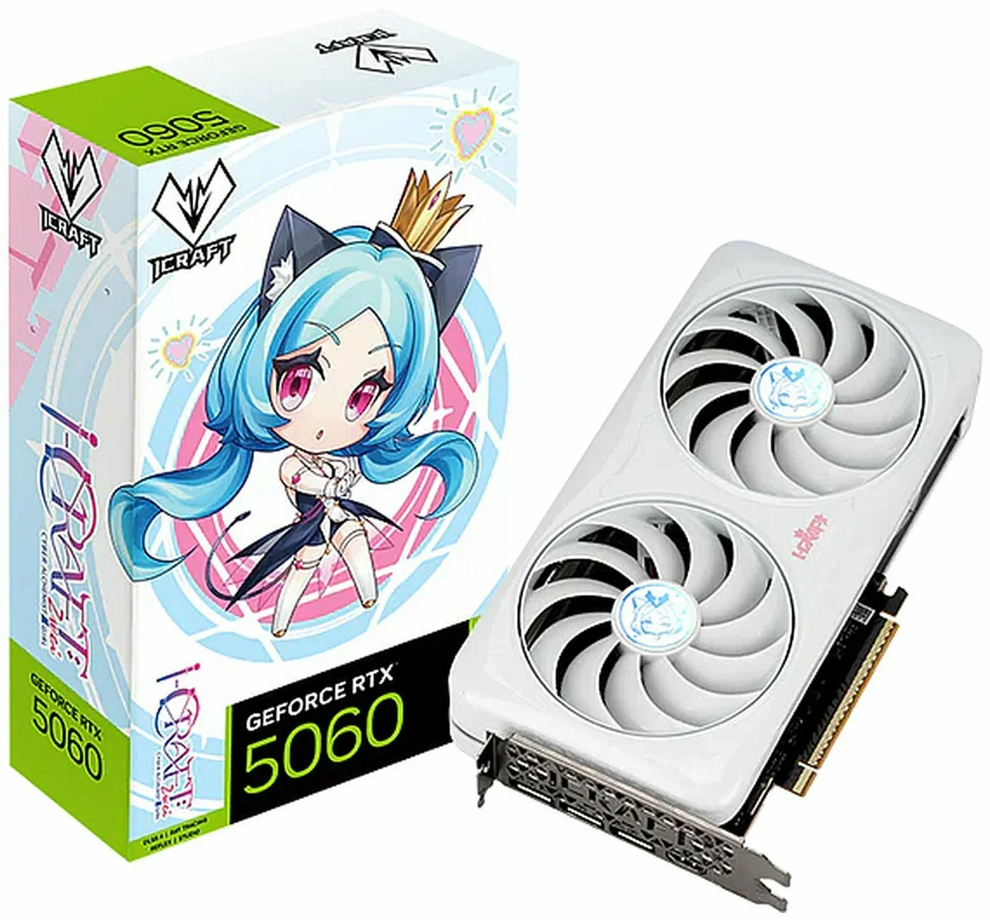 Видеокарта Maxsun GeForce RTX 5060 iCraft OC 8GB (MS-RTX5060 iCraft OC8Gic)