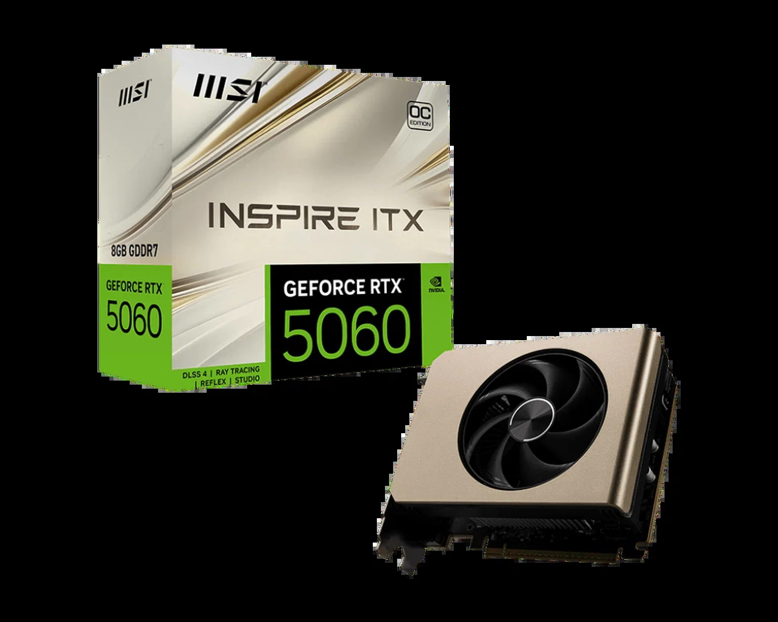 Видеокарта MSI GeForce RTX 5060 8G INSPIRE ITX OC